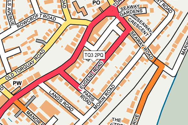TQ3 2PQ map - OS OpenMap – Local (Ordnance Survey)