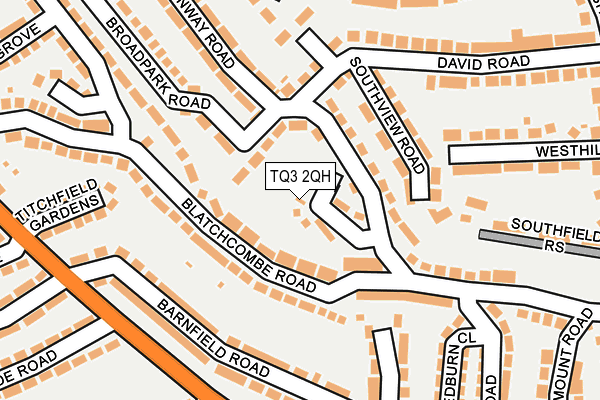 TQ3 2QH map - OS OpenMap – Local (Ordnance Survey)