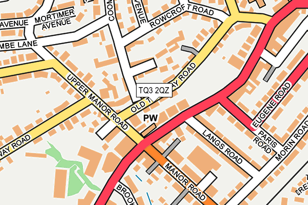 TQ3 2QZ map - OS OpenMap – Local (Ordnance Survey)