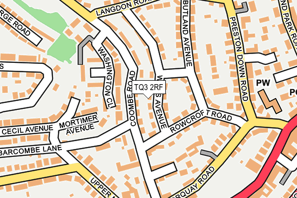 TQ3 2RF map - OS OpenMap – Local (Ordnance Survey)