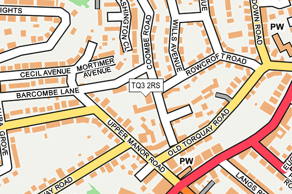 TQ3 2RS map - OS OpenMap – Local (Ordnance Survey)