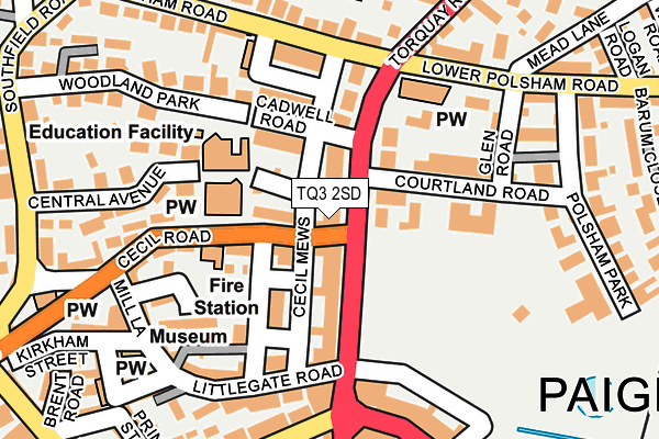 TQ3 2SD map - OS OpenMap – Local (Ordnance Survey)