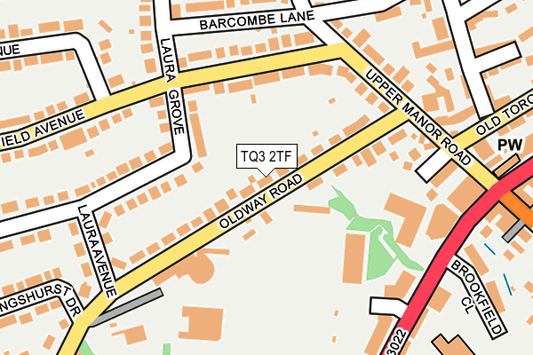 TQ3 2TF map - OS OpenMap – Local (Ordnance Survey)