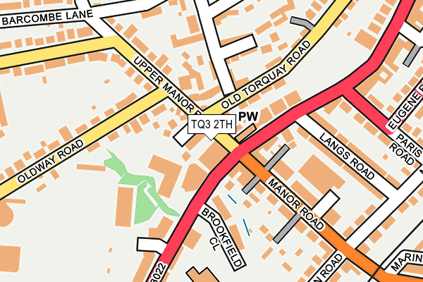 TQ3 2TH map - OS OpenMap – Local (Ordnance Survey)