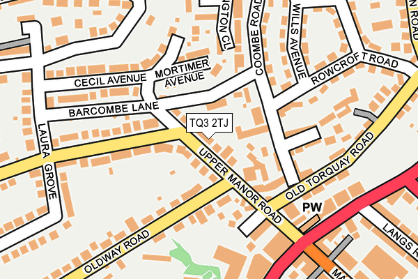 TQ3 2TJ map - OS OpenMap – Local (Ordnance Survey)