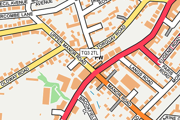 TQ3 2TL map - OS OpenMap – Local (Ordnance Survey)