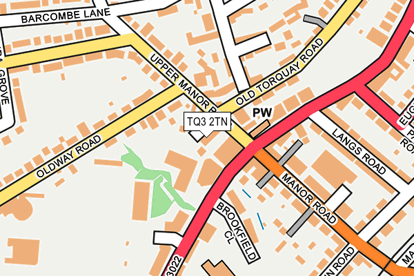 TQ3 2TN map - OS OpenMap – Local (Ordnance Survey)