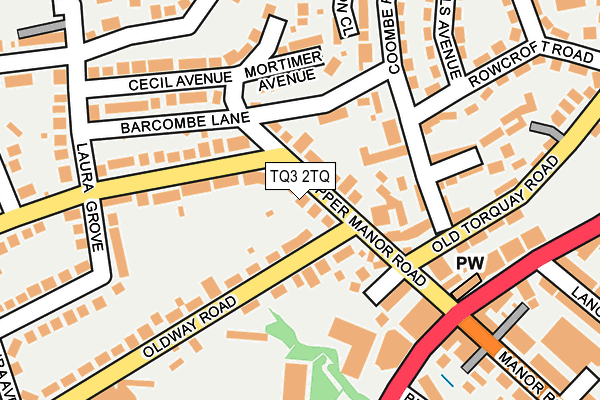 TQ3 2TQ map - OS OpenMap – Local (Ordnance Survey)