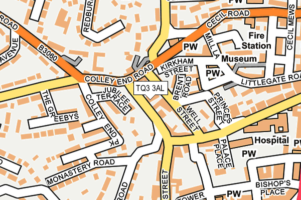 TQ3 3AL map - OS OpenMap – Local (Ordnance Survey)