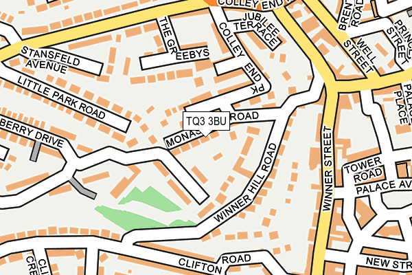 TQ3 3BU map - OS OpenMap – Local (Ordnance Survey)