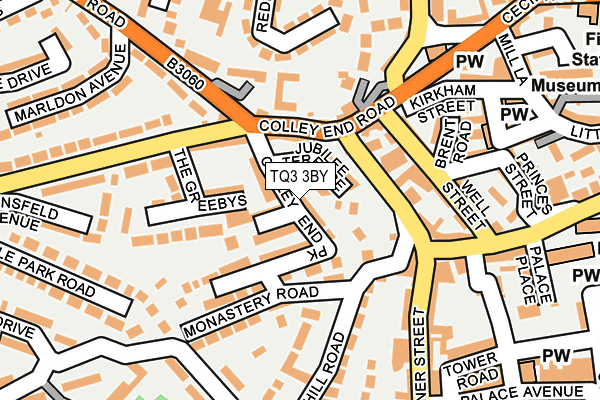 TQ3 3BY map - OS OpenMap – Local (Ordnance Survey)
