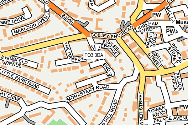 TQ3 3DA map - OS OpenMap – Local (Ordnance Survey)