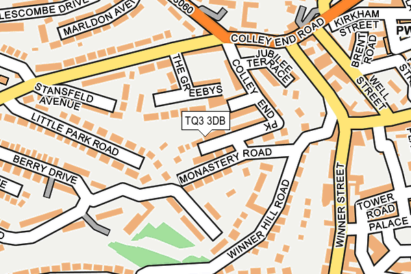 TQ3 3DB map - OS OpenMap – Local (Ordnance Survey)