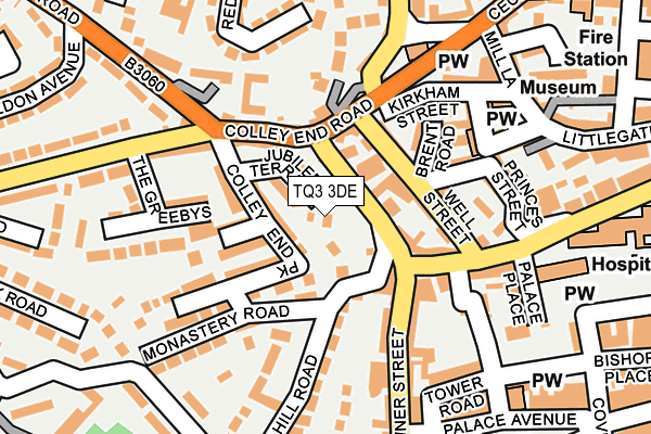 TQ3 3DE map - OS OpenMap – Local (Ordnance Survey)