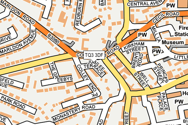 TQ3 3DF map - OS OpenMap – Local (Ordnance Survey)