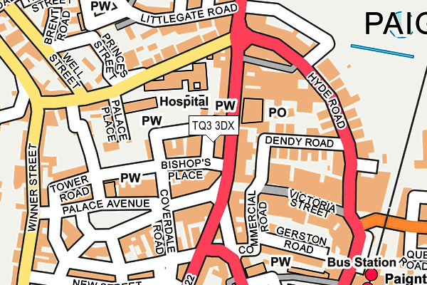 TQ3 3DX map - OS OpenMap – Local (Ordnance Survey)