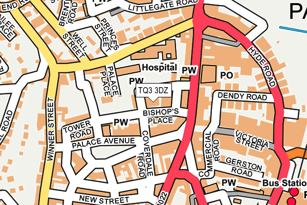 TQ3 3DZ map - OS OpenMap – Local (Ordnance Survey)