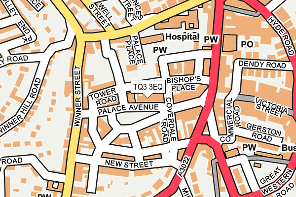 TQ3 3EQ map - OS OpenMap – Local (Ordnance Survey)