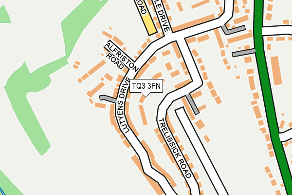 TQ3 3FN map - OS OpenMap – Local (Ordnance Survey)