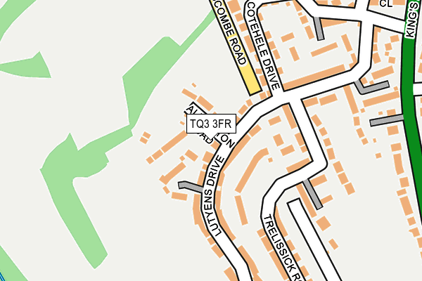 TQ3 3FR map - OS OpenMap – Local (Ordnance Survey)