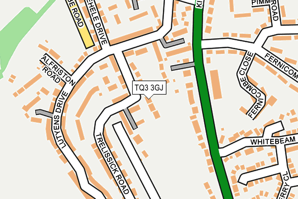 TQ3 3GJ map - OS OpenMap – Local (Ordnance Survey)