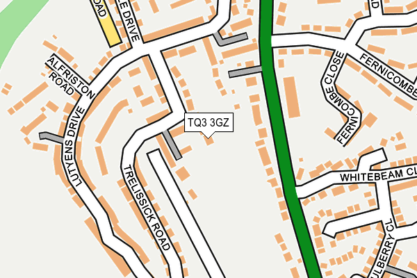 TQ3 3GZ map - OS OpenMap – Local (Ordnance Survey)