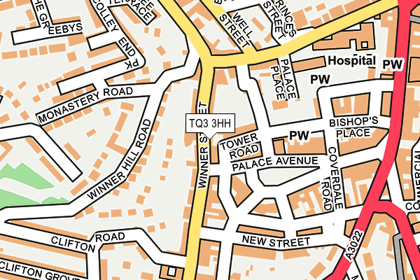 TQ3 3HH map - OS OpenMap – Local (Ordnance Survey)