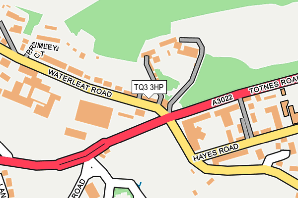 TQ3 3HP map - OS OpenMap – Local (Ordnance Survey)