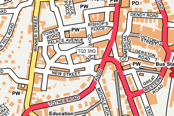 TQ3 3HQ map - OS OpenMap – Local (Ordnance Survey)