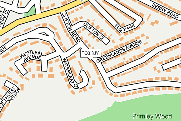 TQ3 3JY map - OS OpenMap – Local (Ordnance Survey)
