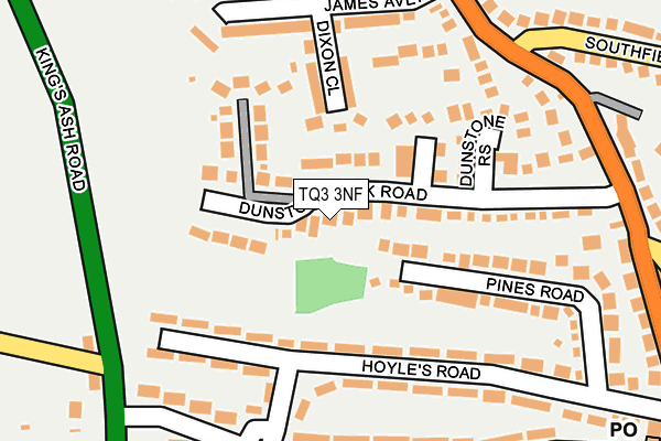 TQ3 3NF map - OS OpenMap – Local (Ordnance Survey)