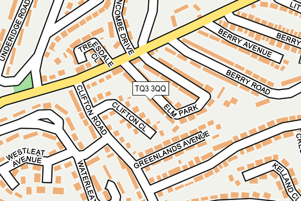 TQ3 3QQ map - OS OpenMap – Local (Ordnance Survey)