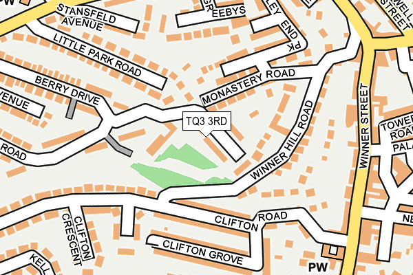 TQ3 3RD map - OS OpenMap – Local (Ordnance Survey)