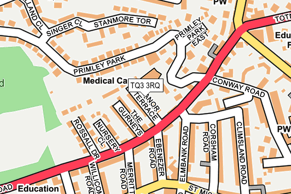 TQ3 3RQ map - OS OpenMap – Local (Ordnance Survey)