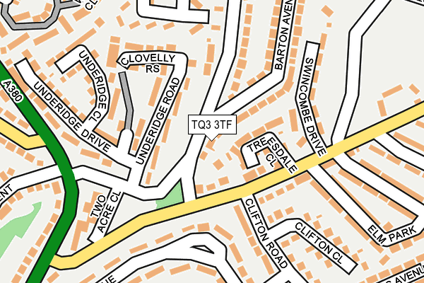 TQ3 3TF map - OS OpenMap – Local (Ordnance Survey)