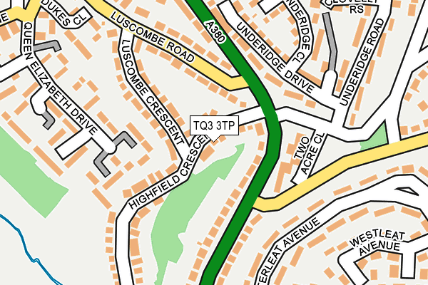 TQ3 3TP map - OS OpenMap – Local (Ordnance Survey)