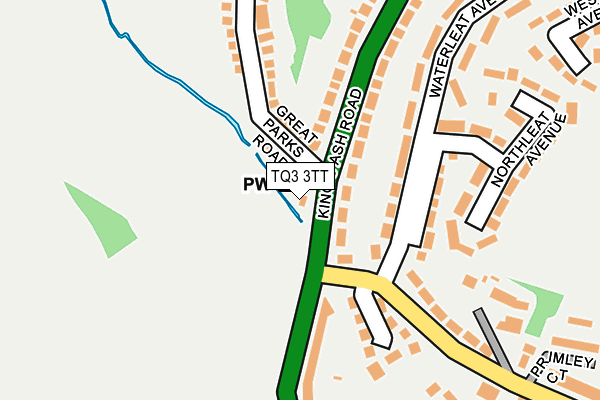TQ3 3TT map - OS OpenMap – Local (Ordnance Survey)