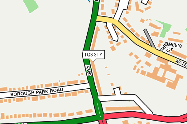 TQ3 3TY map - OS OpenMap – Local (Ordnance Survey)