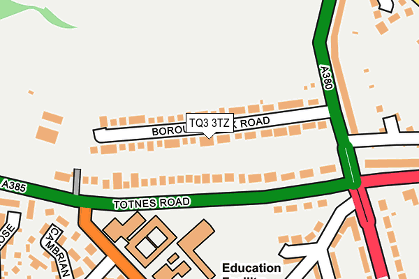 TQ3 3TZ map - OS OpenMap – Local (Ordnance Survey)