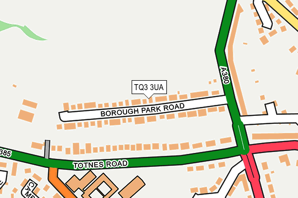 TQ3 3UA map - OS OpenMap – Local (Ordnance Survey)