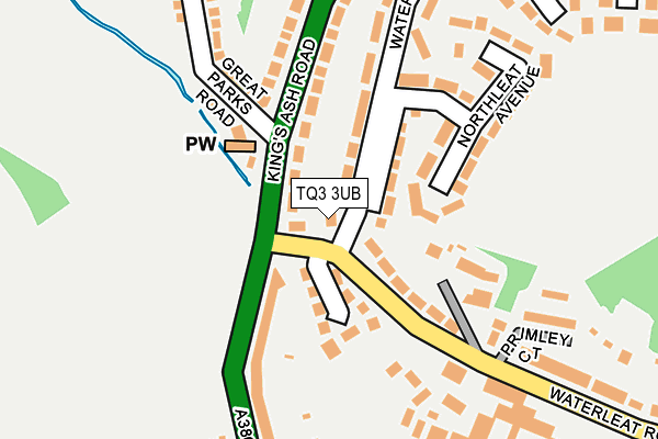 TQ3 3UB map - OS OpenMap – Local (Ordnance Survey)