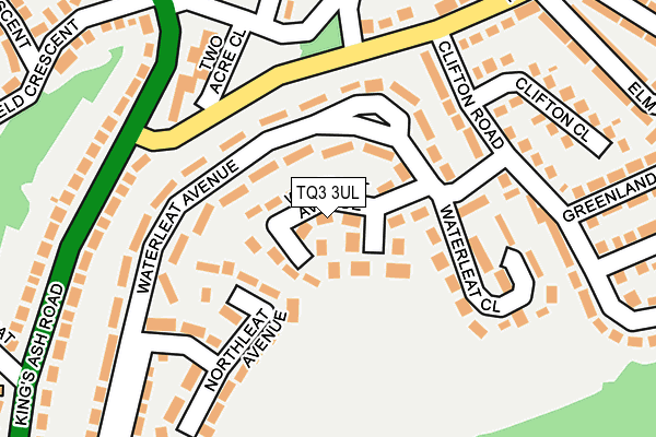 TQ3 3UL map - OS OpenMap – Local (Ordnance Survey)