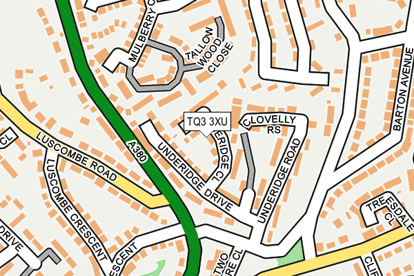 TQ3 3XU map - OS OpenMap – Local (Ordnance Survey)