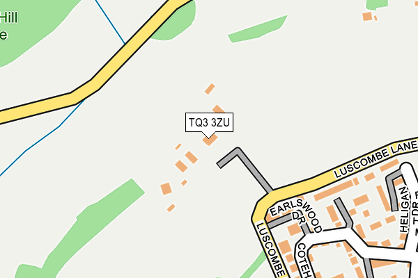 TQ3 3ZU map - OS OpenMap – Local (Ordnance Survey)