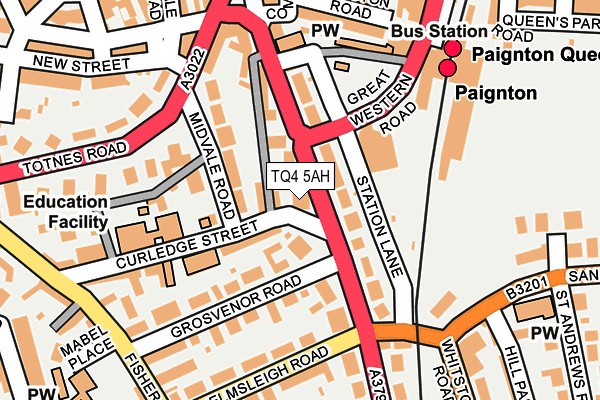 TQ4 5AH map - OS OpenMap – Local (Ordnance Survey)