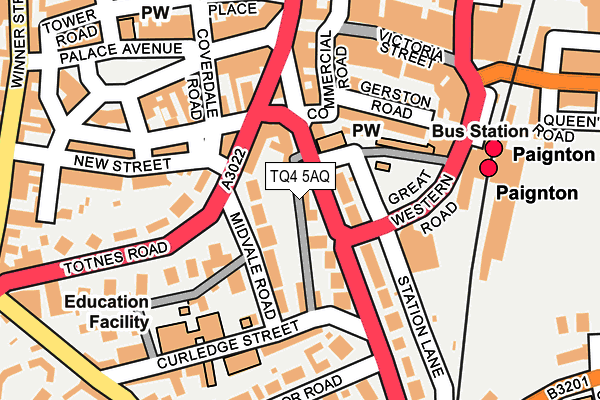 TQ4 5AQ map - OS OpenMap – Local (Ordnance Survey)