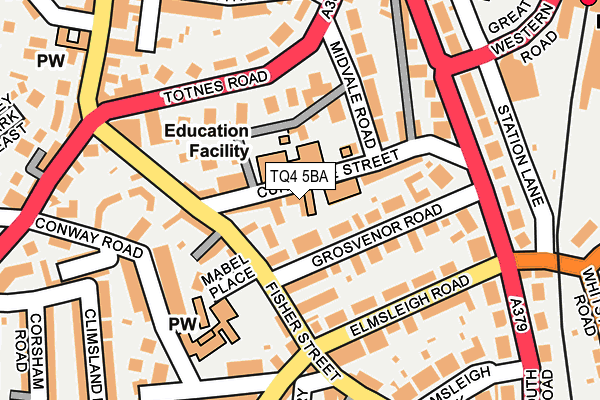 TQ4 5BA map - OS OpenMap – Local (Ordnance Survey)