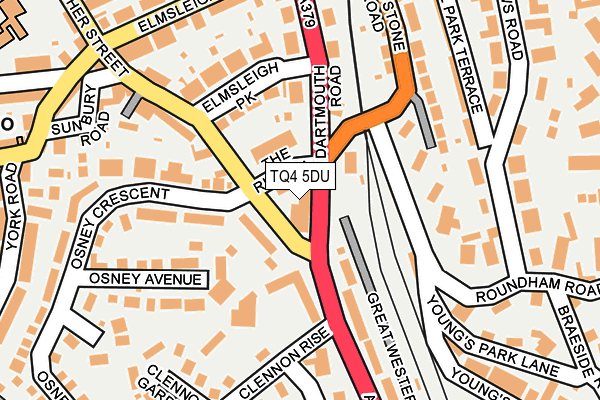 TQ4 5DU map - OS OpenMap – Local (Ordnance Survey)