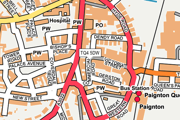 TQ4 5DW map - OS OpenMap – Local (Ordnance Survey)