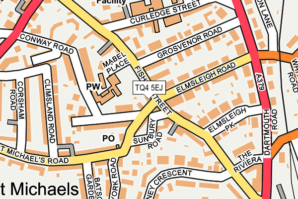 TQ4 5EJ map - OS OpenMap – Local (Ordnance Survey)